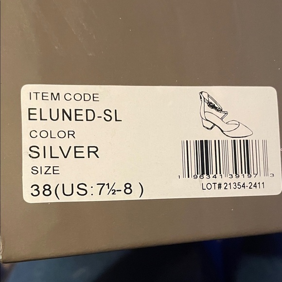 Patrizia Eluned Silver Sparkly Women's Ankle Strap Dress Shoes‎ By Spring Step - Picture 10 of 11